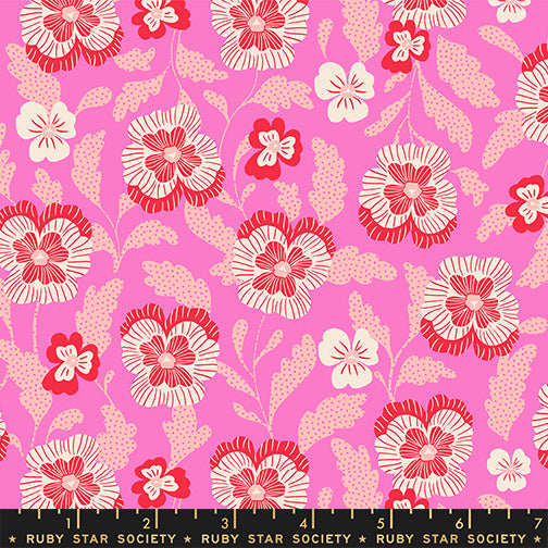 PREORDER Hello Alice || Violets Lipstick || Cotton Quilting Fabric