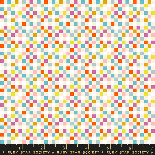 Washi Plus || Checkmate Natural || Cotton Quilting Fabric