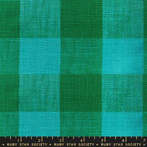 Sunshine Toweling || Checker Turquoise || Half Yard