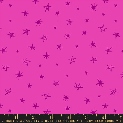 PREORDER TEDDY AND THE BEARS || Rockstar Light Berry || Cotton Quilting Fabric