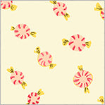 Heather Ross Studio Edit || Peppermint Candies Cream || Cotton Quilting Fabric