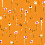 Heather Ross Studio Edit || Wildflowers Orange || Cotton Quilting Fabric