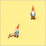 Heather Ross Studio Edit || Gnomes Yellow || Cotton Quilting Fabric