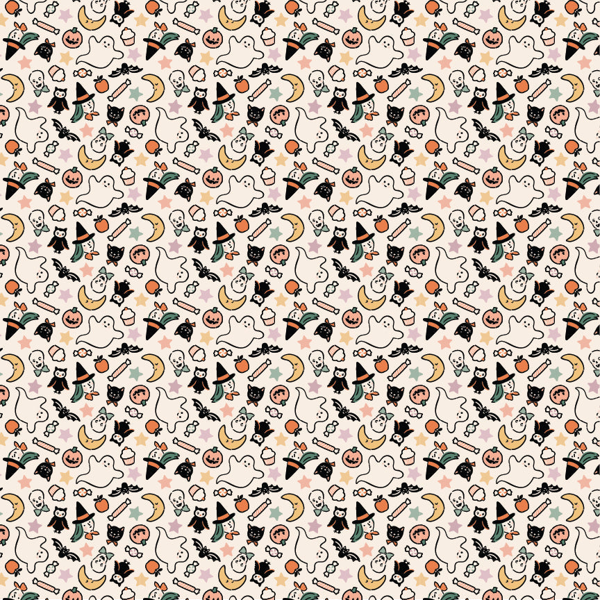 Sweet Tooth || Treats Natural || Cotton Quilting Fabric Half Yard
