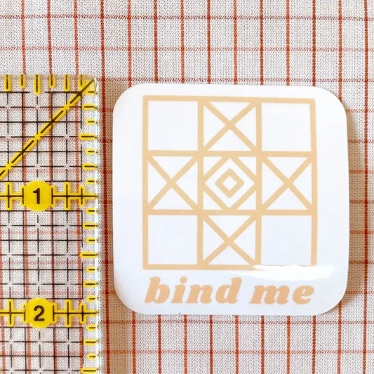 Bind Me Vinyl Sewing Quilting Sticker