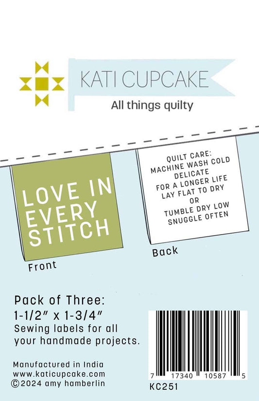 Love in Every Stitch - Quilt Labels