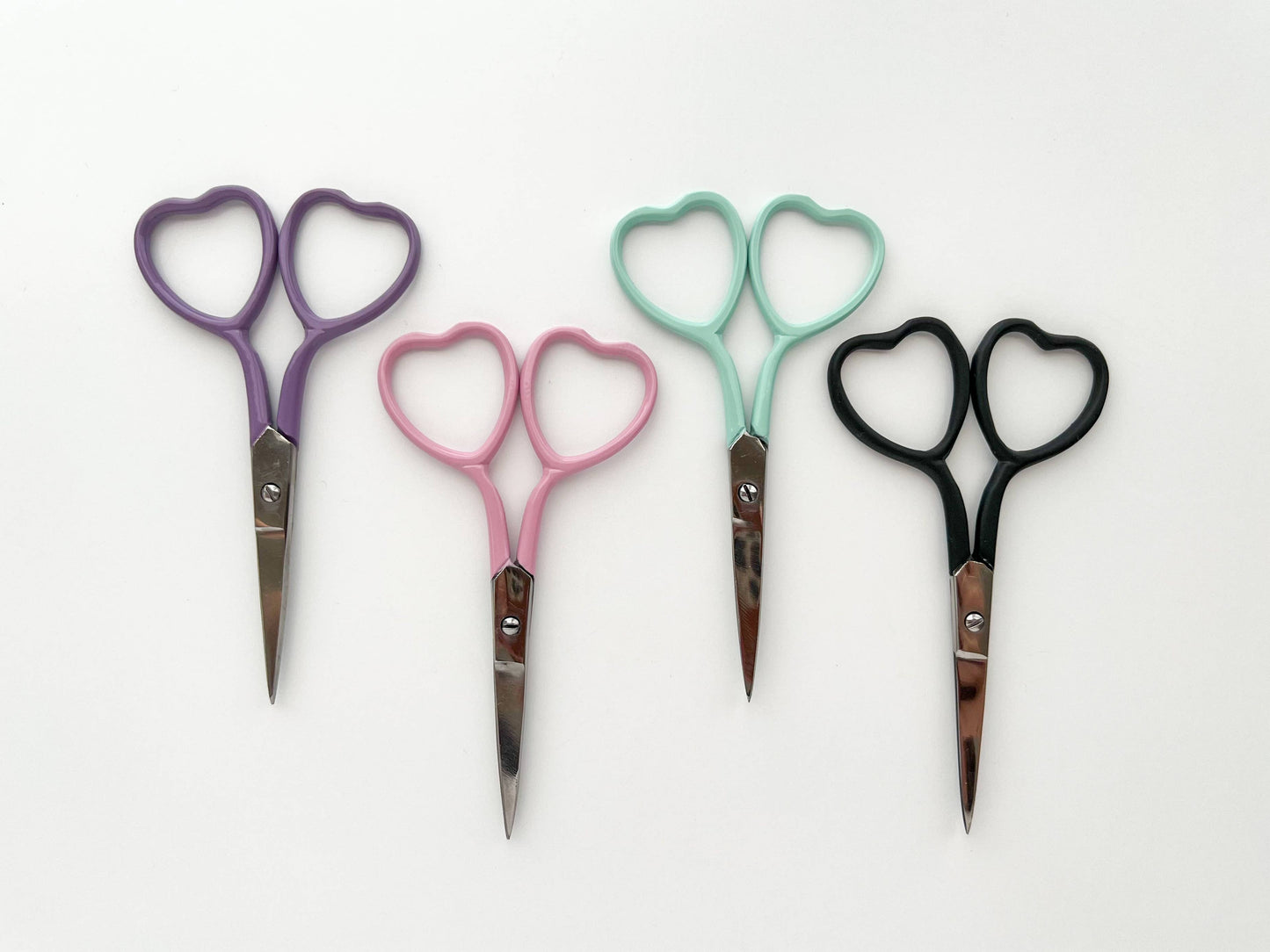 Heart Embroidery Scissors // Matte Black