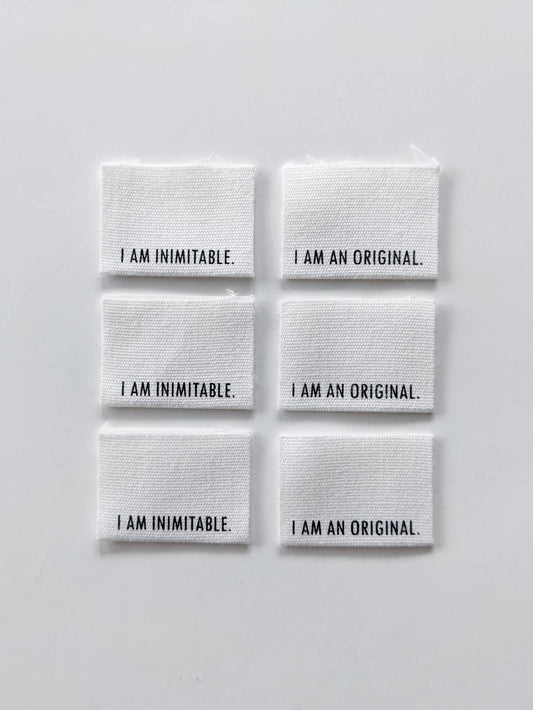 I Am Inimitable. I Am An Original. | Cotton Luxe Labels