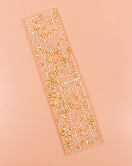 2.5 by 10 in Golden Quilting Ruler