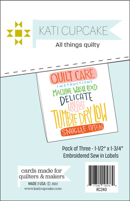 Quilty Instructions Sew-In Woven Label Pack