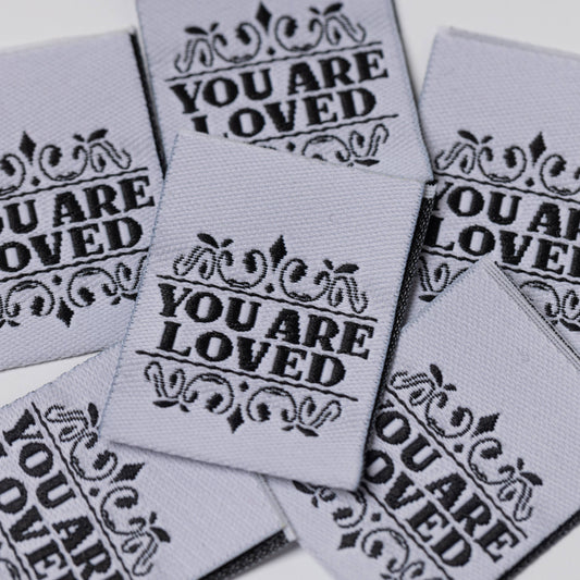 "You Are Loved" Labels || Pack of 6 Woven Labels