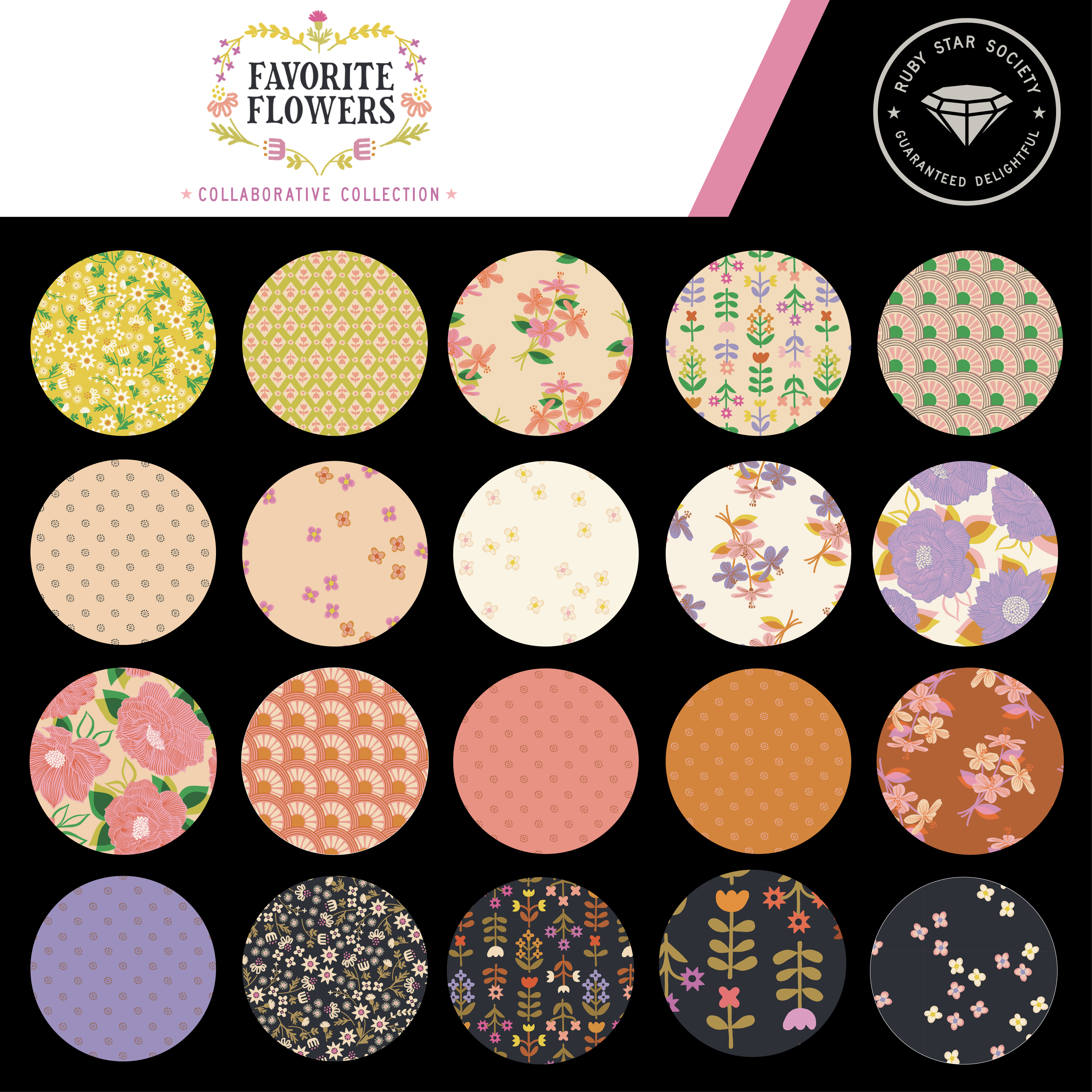 Favorite Flowers Ruby Star Society Collaborative Collection (August 20 ...