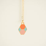 Mini Charm Necklace - Hex Tile