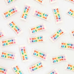 Made by Grandma Woven Sewing Labels Rainbow Colors