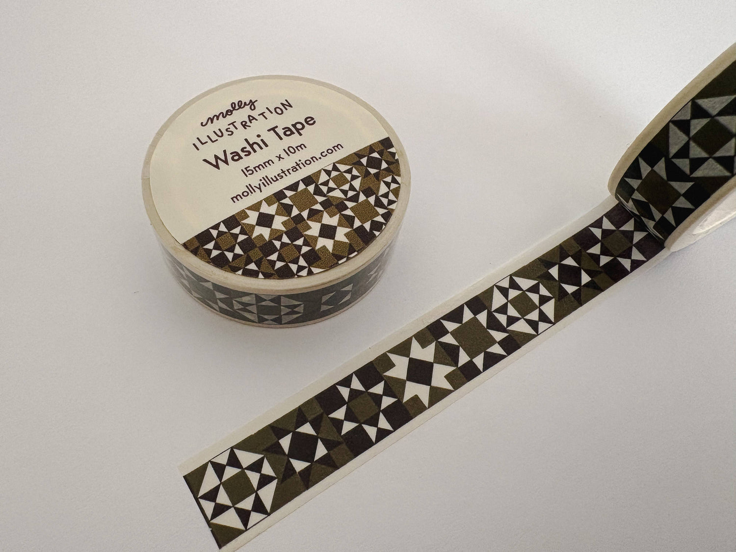 Olive Quilted Decorative Washi Tape