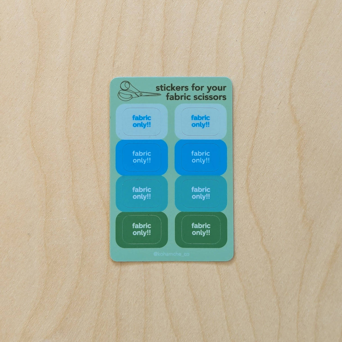 Stickers to Protect Your Fabric Scissors / Shears