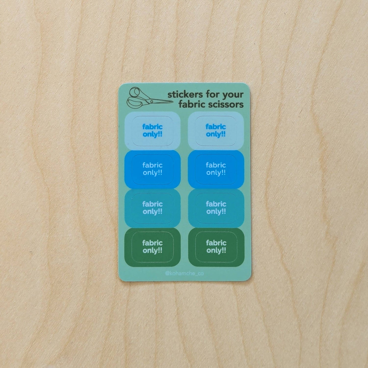 Stickers to Protect Your Fabric Scissors / Shears