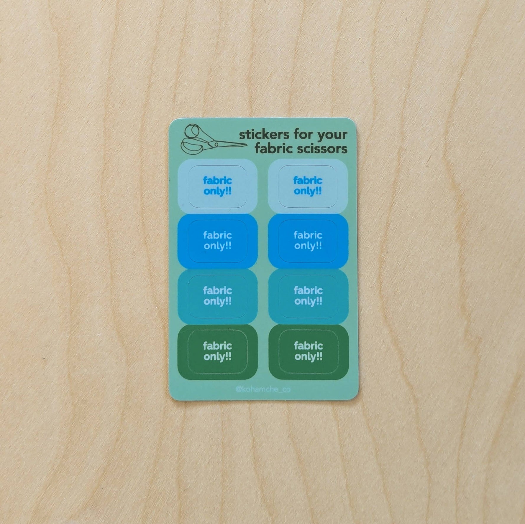 Stickers to Protect Your Fabric Scissors / Shears