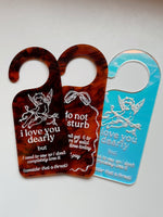 Cherub door hanger: Tortoiseshell