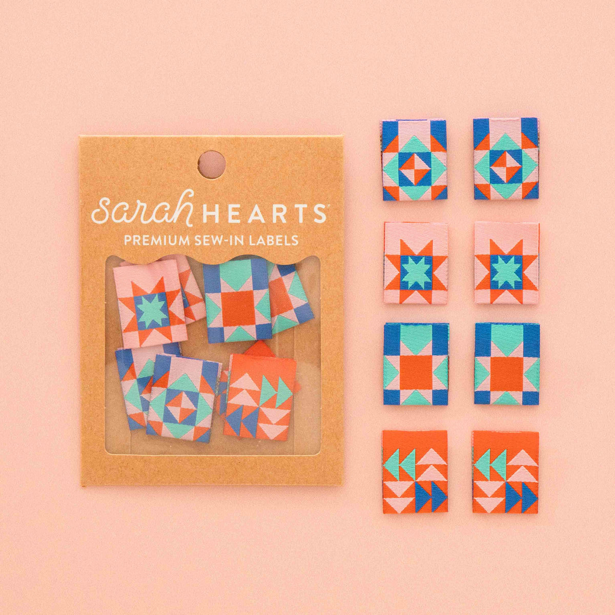 Summer Vibes Quilt Block Multipack Woven Sewing Labels