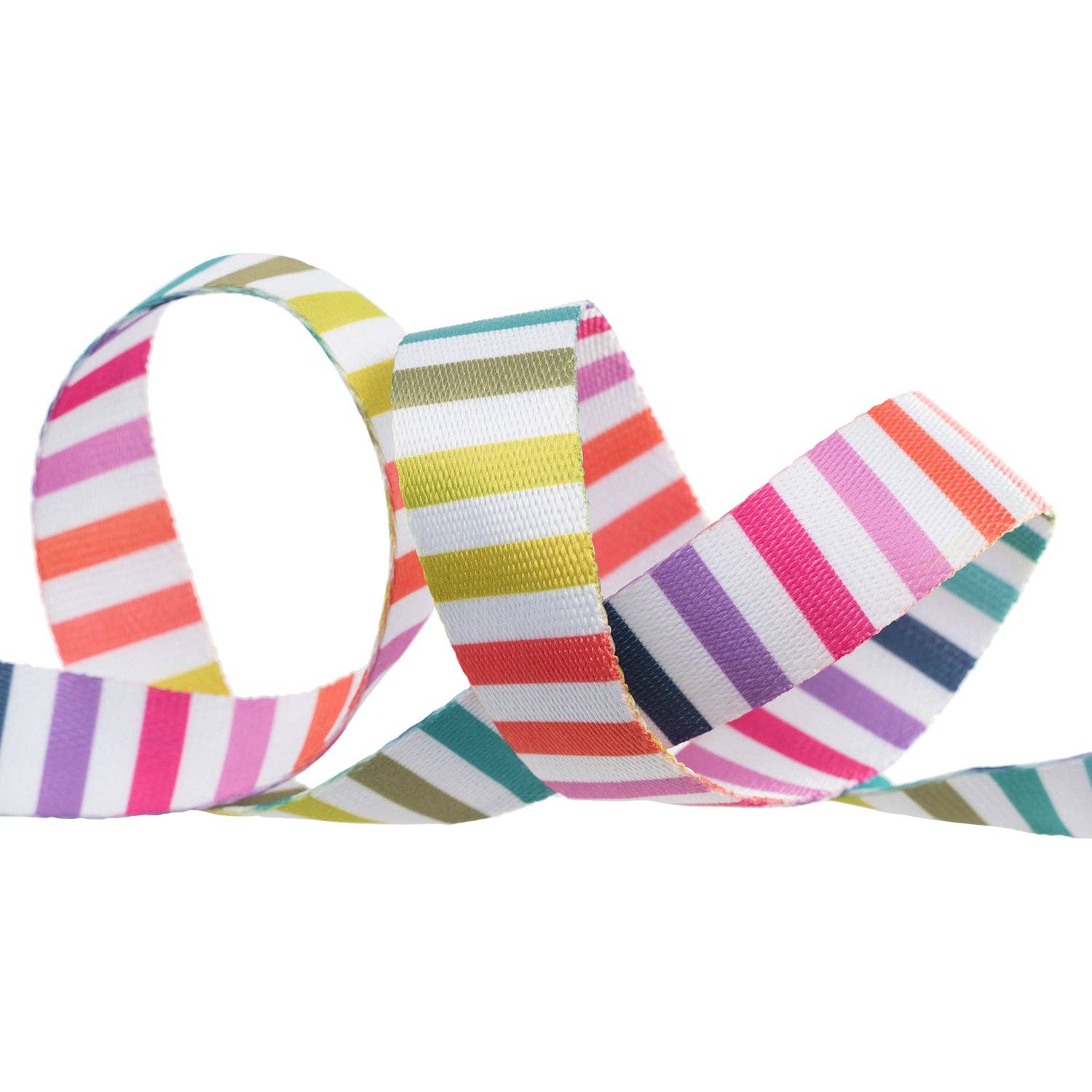 Disco Stripe Webbing - 1" width - Tula Pink Tabby Road - Half Yard