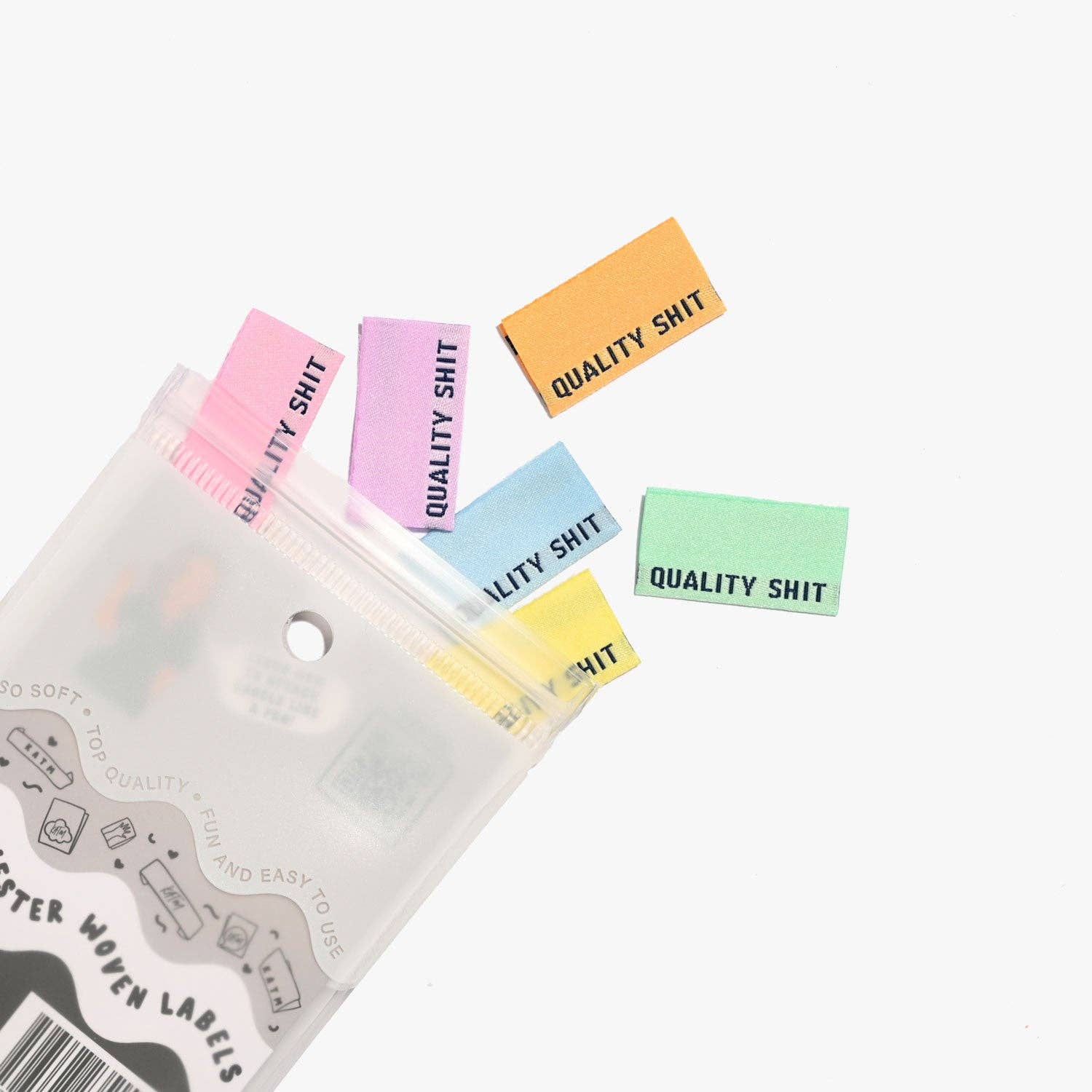Quality Shit Woven Labels | 6 labels
