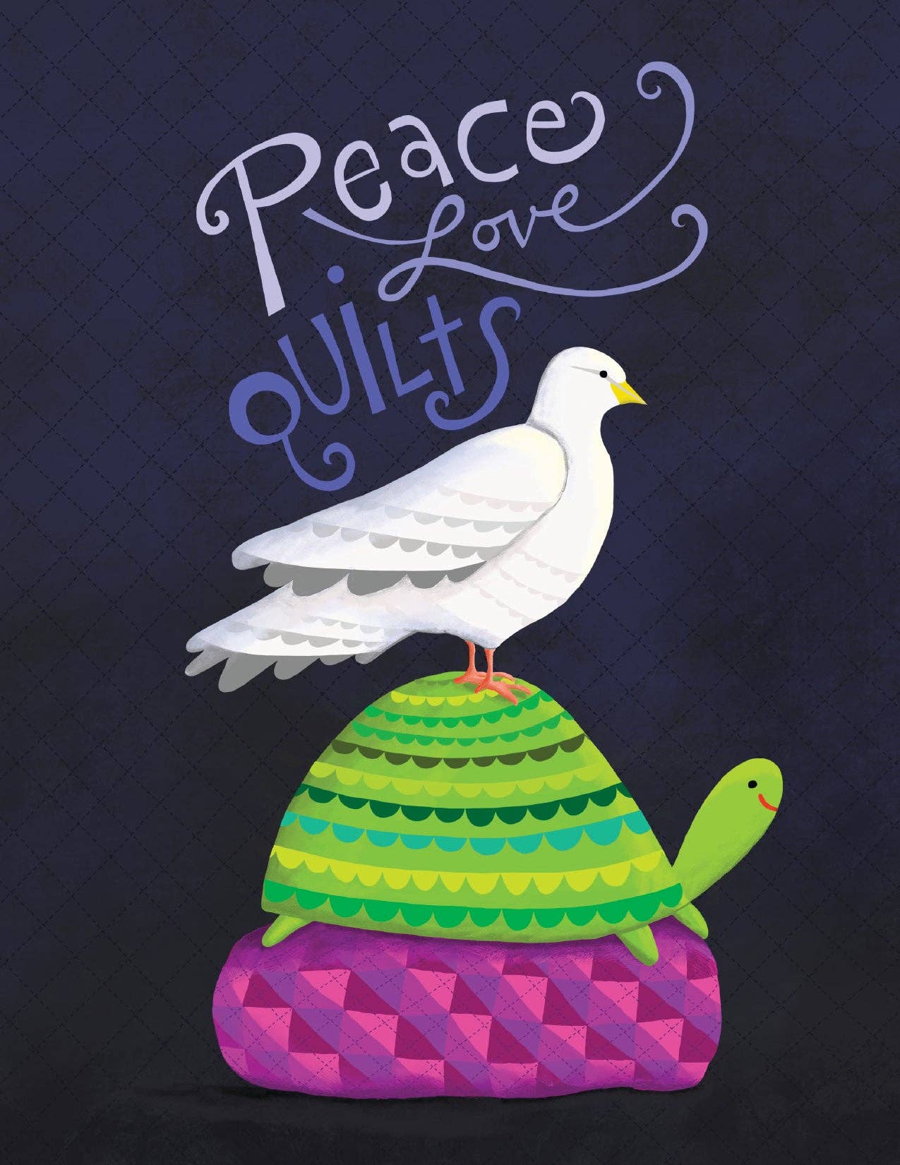 Peace Love Quilts Notecard