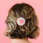 Cross Stitch Embroidery Hoop French Barrette Hair Clip