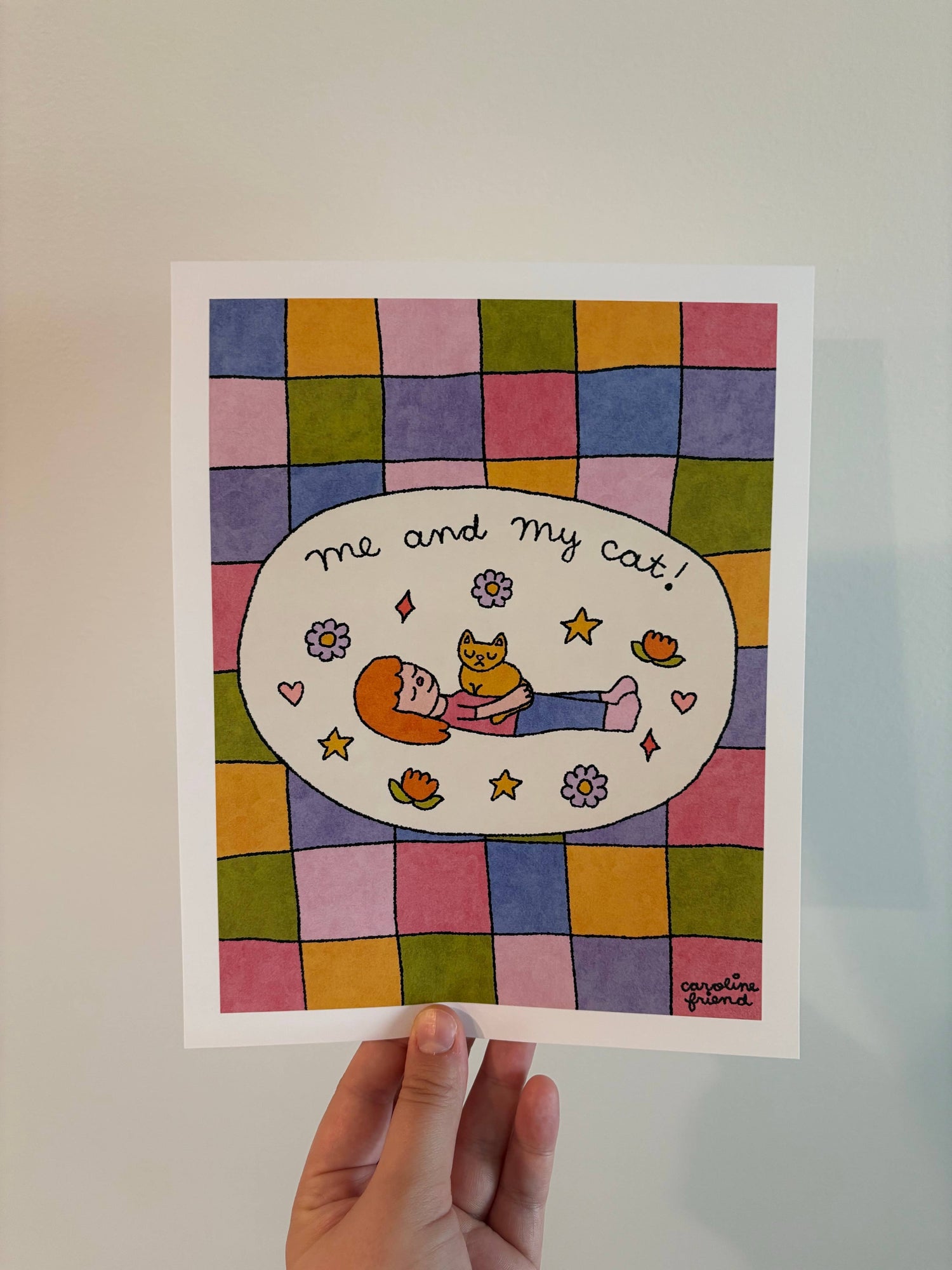 "Me and My Cat" Print