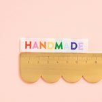 Handmade Woven Sewing Labels - Rainbow Colors