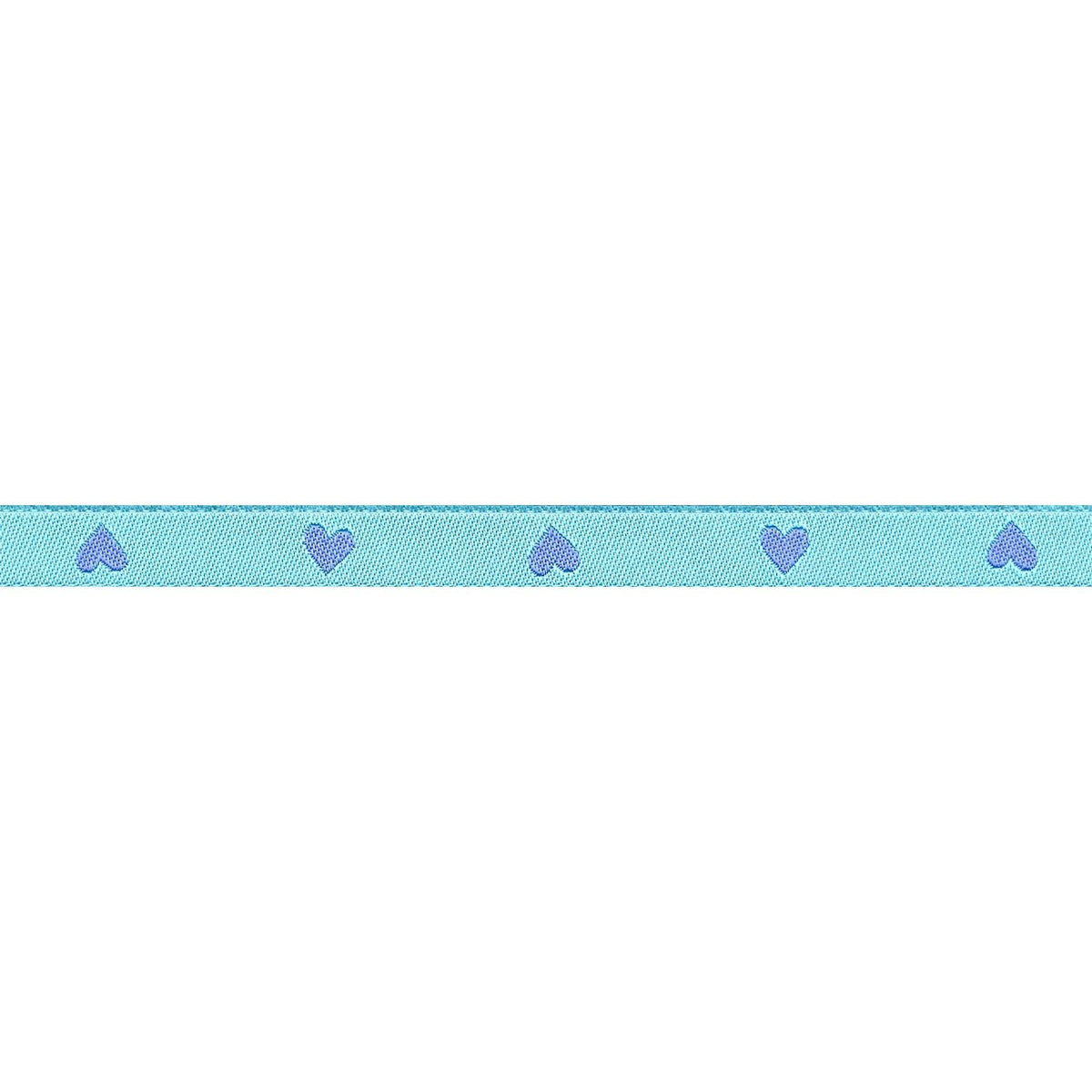 Hearts and Sparks - Hearts in Turquoise - 3/8" width - by Melody Miller - BTY