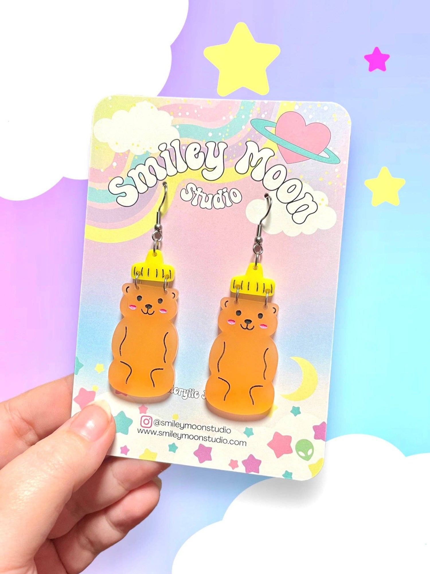 Honey Bear Earrings