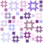 Star Splatter Quilt Pattern Printed