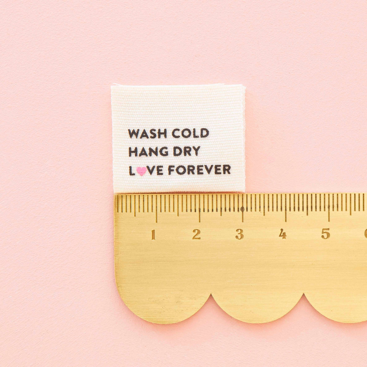 Wash Cold Hang Dry Organic Cotton Sewing Garment Labels
