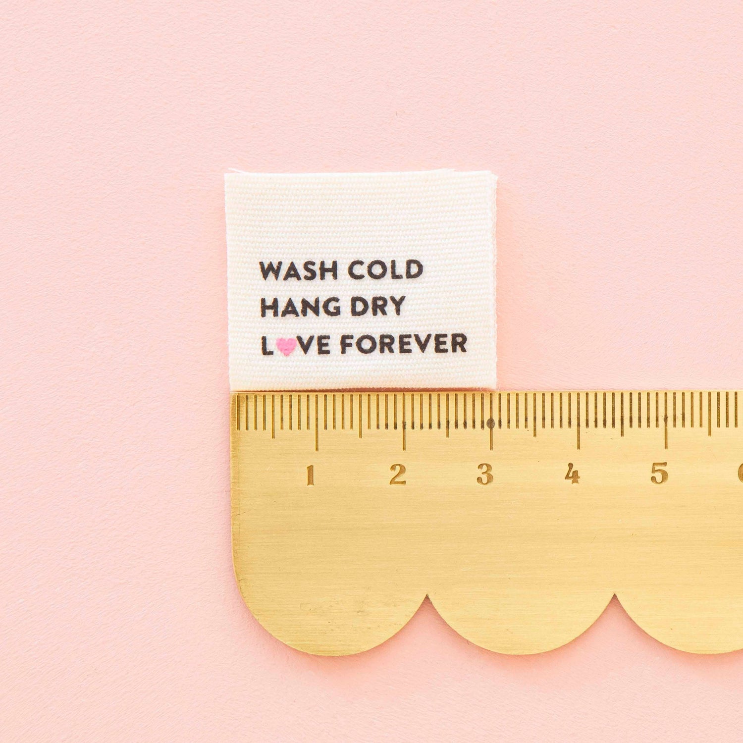 Wash Cold Hang Dry Organic Cotton Sewing Garment Labels