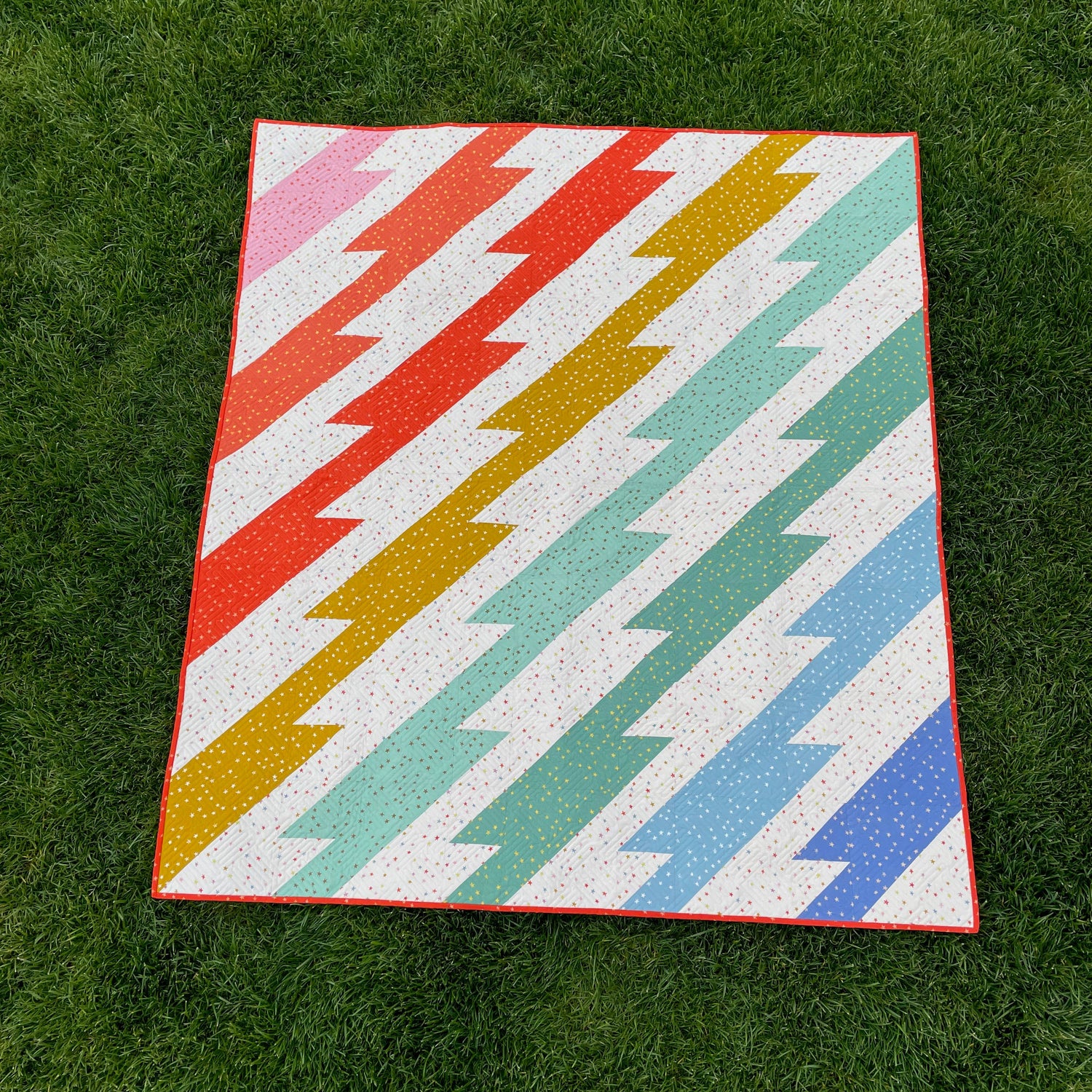Electric Storm Quilt Pattern - Printed