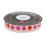 Strawberry - Strawberry in Peach Cream - 7/8" width - by Kimberly Kight - 15 Yard Spool