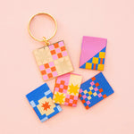 Then Came June Campfire Glow Quilt Keychain