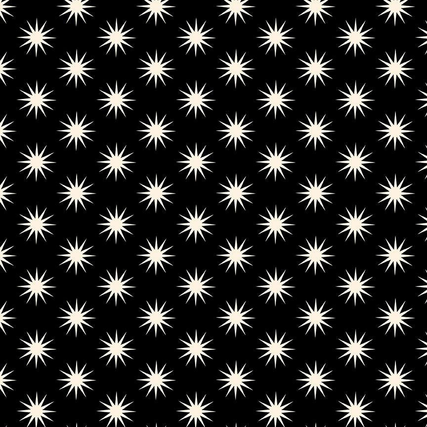 TICKET TO RIDE || Stars Carbon || Cotton Quilting Fabric || Half Yard