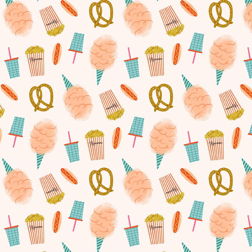 TICKET TO RIDE || Snacks Pearl || Cotton Quilting Fabric || Half Yard