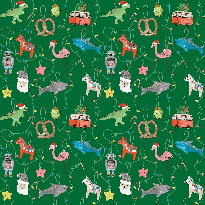 Cat’s Pajamas || Sleighin’ It || Cotton Quilting Fabric