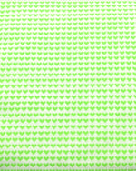 Cotton coupon Love is all: Love is all vert pomme