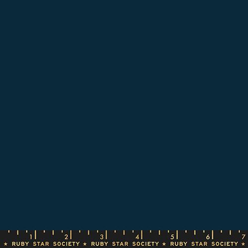 PREORDER Ruby Star Society Solids || RS5500 25 Teal Navy || Cotton Quilting Fabric
