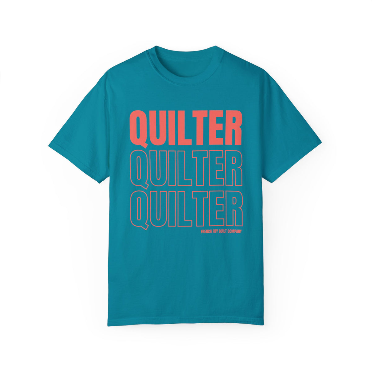 Dark Quilter Soft-Washed T-shirt Topaz Blue