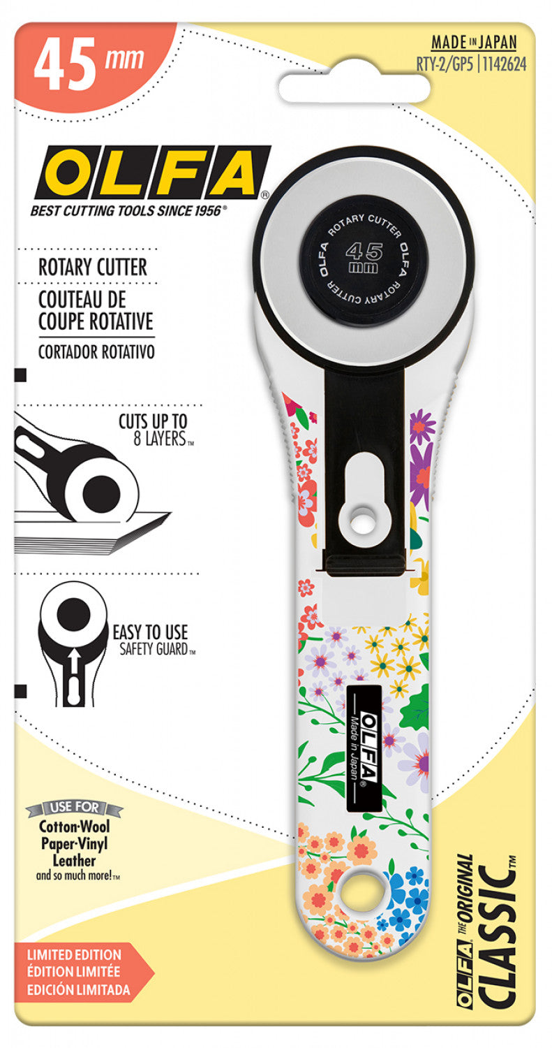 Olfa 45mm Rotary Cutter || Floral Handle