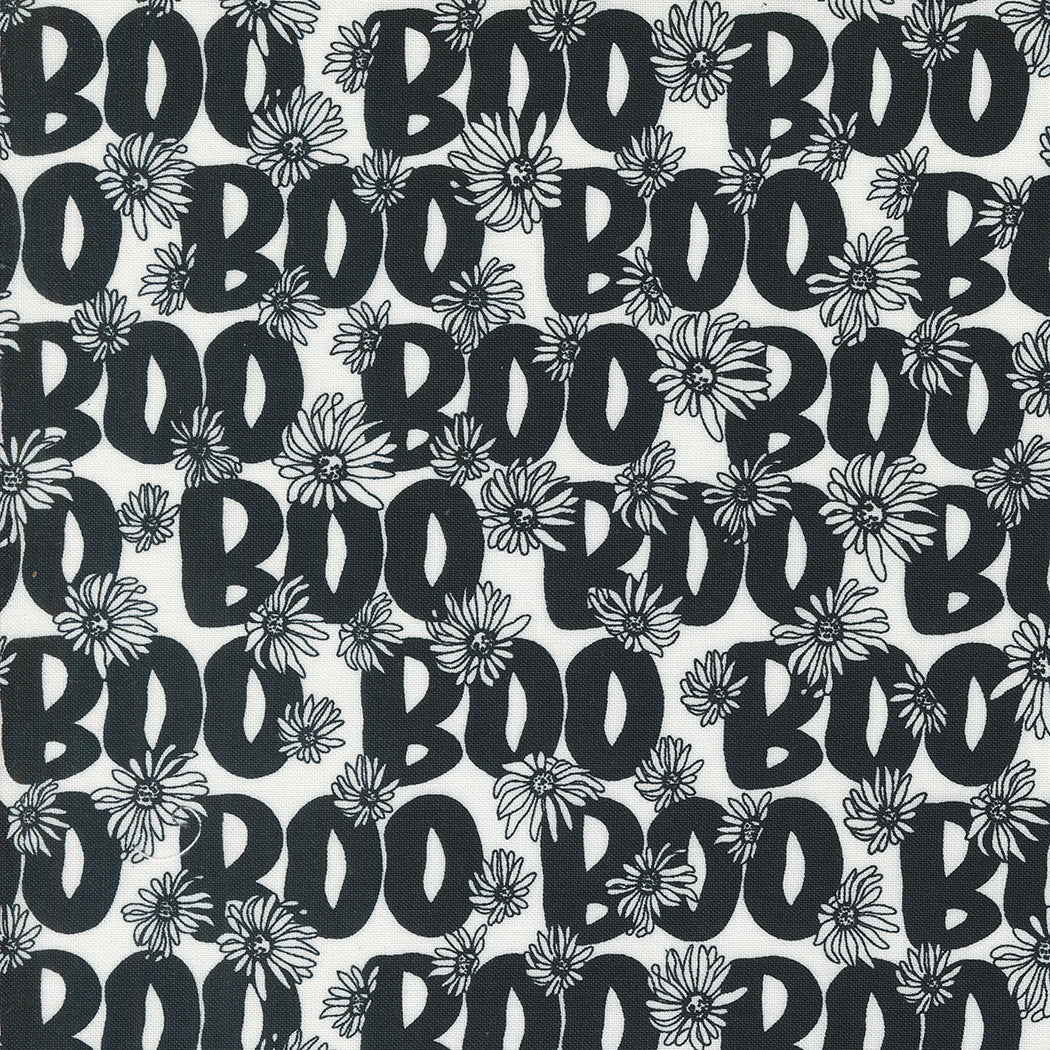 Noir || Boo Ghost || Cotton Quilting Fabric || Half Yard