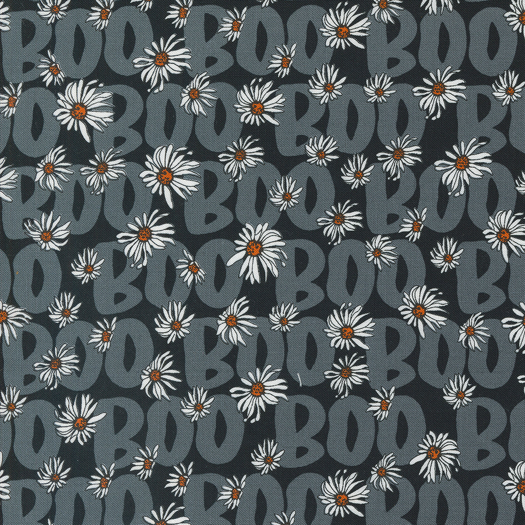 Noir || Boo Midnight || Cotton Quilting Fabric || Half Yard