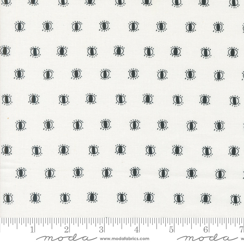 Noir || Watching Eyes Midnight || Cotton Quilting Fabric || Half Yard