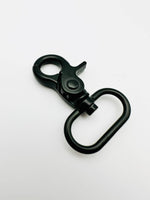 1” circle swivel clasps 2 pack: Silver
