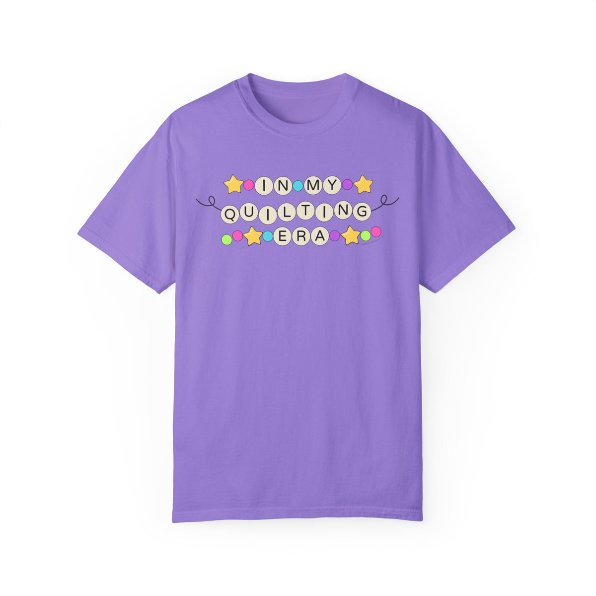 "In My Quilting Era" Unisex Garment-Dyed T-shirt Violet